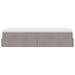 Cadru de pat otoman cu saltea Taupe 80x200cm Material - WALTI WALTI