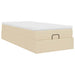 Cadru de pat otoman cu saltea crem 80x200cm stofa - WALTI WALTI