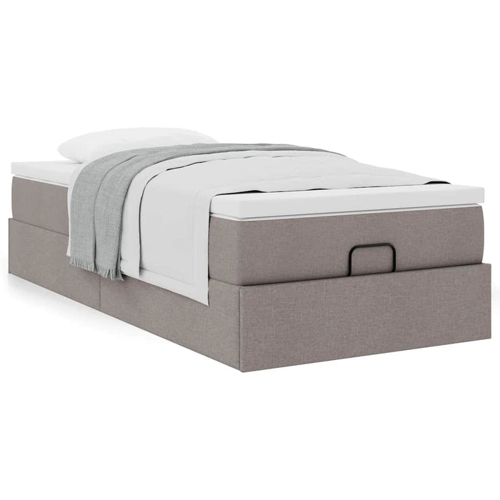 Cadru de pat otoman cu saltea Taupe 90x190cm Material - WALTI WALTI