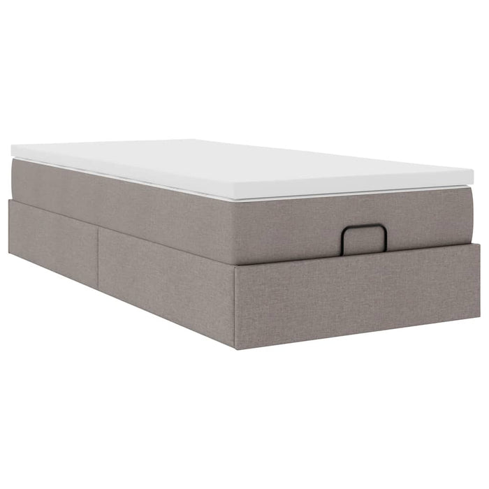 Cadru de pat otoman cu saltea Taupe 90x190cm Material - WALTI WALTI