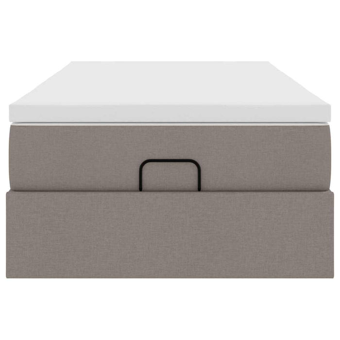 Cadru de pat otoman cu saltea Taupe 90x190cm Material - WALTI WALTI