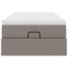Cadru de pat otoman cu saltea Taupe 90x190cm Material - WALTI WALTI