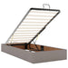 Cadru de pat otoman cu saltea Taupe 90x190cm Material - WALTI WALTI