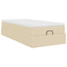Cadru de pat otoman cu saltea crem 90x190cm stofa - WALTI WALTI