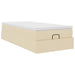 Cadru de pat otoman cu saltea crem 90x200cm stofa - WALTI WALTI