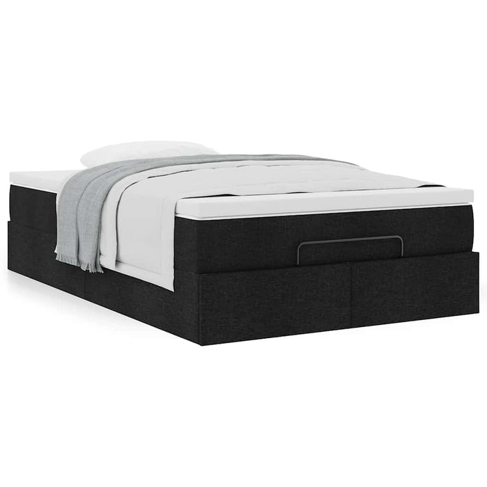 Cadru de pat otoman cu saltea Negru 120x190 cm Tesatura - WALTI WALTI