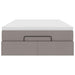 Cadru de pat otoman cu saltea Taupe 120x190 cm Material - WALTI WALTI