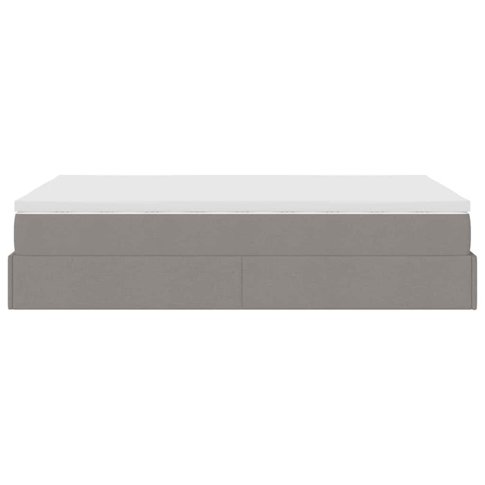 Cadru de pat otoman cu saltea Taupe 120x190 cm Material - WALTI WALTI