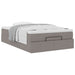 Cadru de pat otoman cu saltea Taupe 120x200cm Material - WALTI WALTI