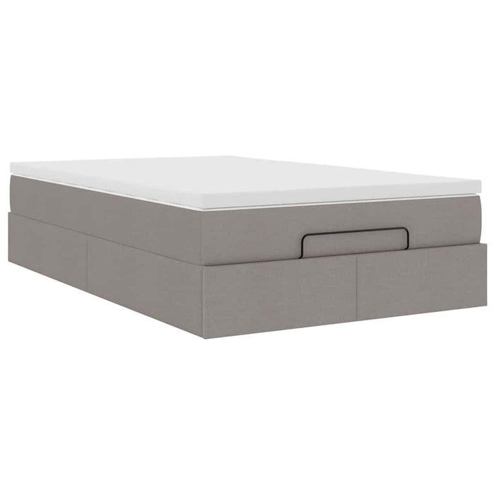 Cadru de pat otoman cu saltea Taupe 120x200cm Material - WALTI WALTI