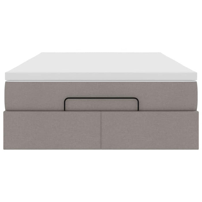 Cadru de pat otoman cu saltea Taupe 120x200cm Material - WALTI WALTI