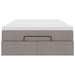 Cadru de pat otoman cu saltea Taupe 120x200cm Material - WALTI WALTI