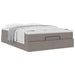 Cadru de pat otoman cu saltea Taupe 140x190cm Material - WALTI WALTI