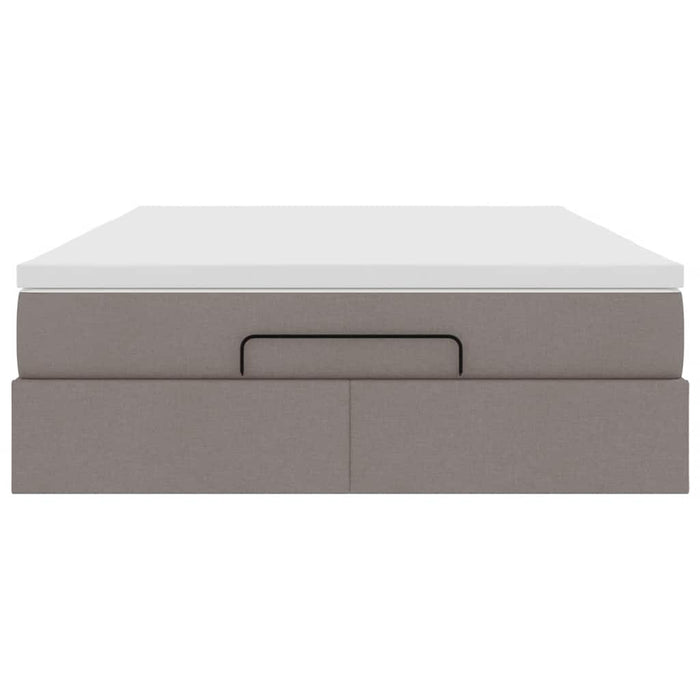 Cadru de pat otoman cu saltea Taupe 140x190cm Material - WALTI WALTI