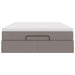 Cadru de pat otoman cu saltea Taupe 140x190cm Material - WALTI WALTI