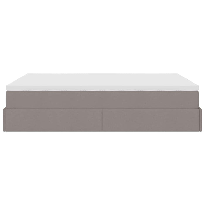 Cadru de pat otoman cu saltea Taupe 140x190cm Material - WALTI WALTI