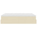 Cadru de pat otoman cu saltea crem 140x190cm stofa - WALTI WALTI