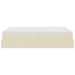 Cadru de pat otoman cu saltea crem 140x200cm stofa - WALTI WALTI