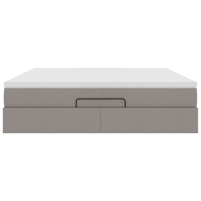 Cadru de pat otoman cu saltea Taupe 180x200cm Material - WALTI WALTI