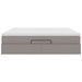 Cadru de pat otoman cu saltea Taupe 180x200cm Material - WALTI WALTI