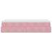 Cadru de pat otoman cu saltea, catifea roz 90x190cm - WALTI WALTI