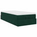 Cadru de pat otoman cu saltea catifea verde închis 90x200cm - WALTI WALTI