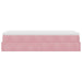 Cadru de pat otoman cu saltea, catifea roz 90x200cm - WALTI WALTI