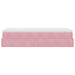Cadru de pat otoman cu saltea roz 100x200cm catifea - WALTI WALTI