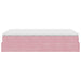 Cadru de pat otoman cu saltea, catifea roz 120x200cm - WALTI WALTI