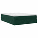 Cadru de pat otoman cu saltea verde închis 140x190cm catifea - WALTI WALTI