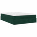 Cadru de pat otoman cu saltea verde închis 140x190cm catifea - WALTI WALTI
