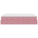 Cadru de pat otoman cu saltea roz 140x190cm catifea - WALTI WALTI