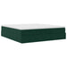 Cadru de pat otoman cu saltea verde închis 180x200cm catifea - WALTI WALTI