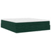 Cadru de pat otoman cu saltea verde închis 180x200cm catifea - WALTI WALTI