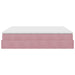 Cadru de pat otoman cu saltea roz 180x200cm catifea - WALTI WALTI