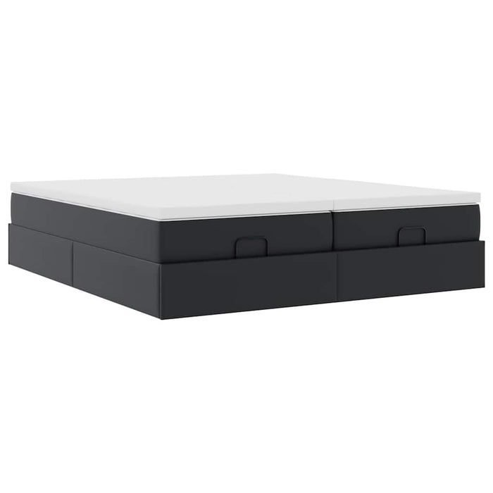 Cadru de pat otoman saltele Negru 180x200cm piele artificială - WALTI WALTI
