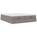 Cadru de pat otoman cu saltele Taupe 160x200cm Material - WALTI WALTI