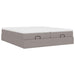 Cadru de pat otoman cu saltele Taupe 160x200cm Material - WALTI WALTI