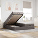 Cadru de pat otoman cu saltele Taupe 160x200cm Material - WALTI WALTI