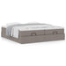 Cadru de pat otoman cu saltele Taupe 180x200cm Material - WALTI WALTI