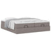 Cadru de pat otoman cu saltele Taupe 180x200cm Material - WALTI WALTI
