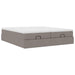 Cadru de pat otoman cu saltele Taupe 180x200cm Material - WALTI WALTI