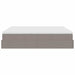 Cadru de pat otoman cu saltele Taupe 180x200cm Material - WALTI WALTI