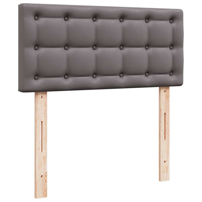 Pat otoman cu saltea, gri, 80x200cm, piele ecologică - WALTI WALTI