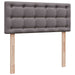 Cadru pat otoman cu saltea gri 120x190 cm piele artificială - WALTI WALTI
