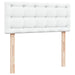 Cadru de pat otoman cu saltea alb 120x200cm piele artificială - WALTI WALTI