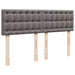 Cadru de pat otoman cu saltea gri 140x190cm piele artificială - WALTI WALTI