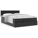 Cadru pat otoman cu saltea neagră 140x200cm piele artificială - WALTI WALTI