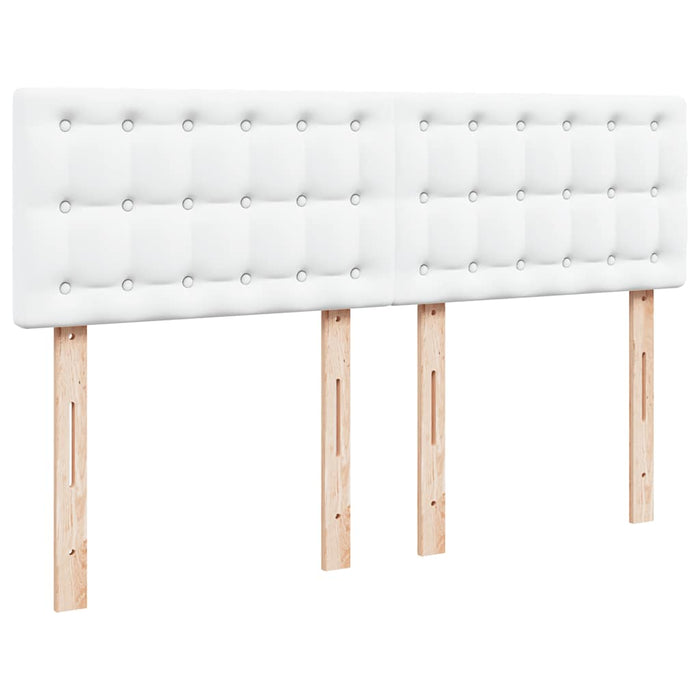 Cadru de pat otoman cu saltea alb 140x200cm piele artificială - WALTI WALTI