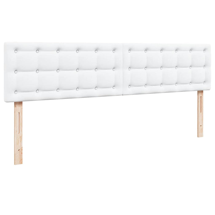 Cadru de pat otoman cu saltea alb 160x200cm piele artificială - WALTI WALTI